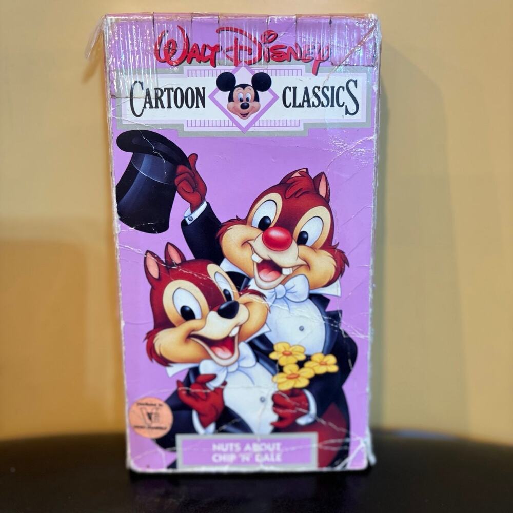 Disney Cartoon Classics Nuts About Chip n Dale VHS Volume 12 Vintage Disney